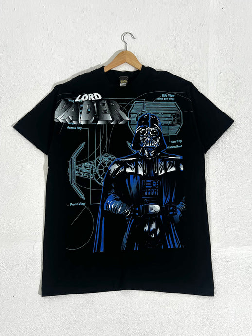 Vintage Star Wars Darth Vader Blue A.O.P. T-Shirt Sz. XL