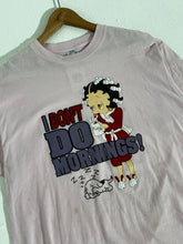 Vintage 2000s Pink Betty Boop " I don't do morning" T-Shirt Sz. XL