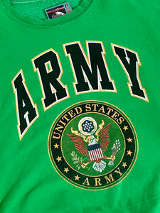 Vintage 2000s US Army Kelly Green Crewneck Sz. L