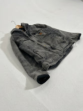 Vintage Carhartt Gray Zip-Up Hooded Jacket Sz. M