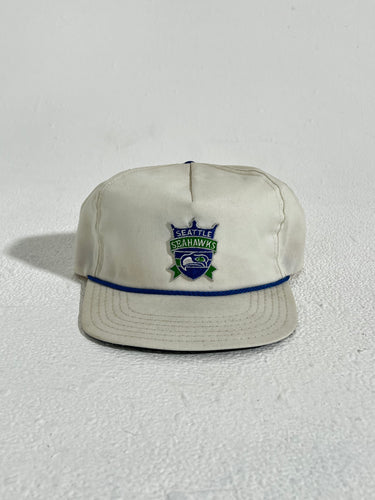 Vintage Seattle Seahawks Cloverdale White Strapback Hat