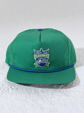 Vintage 1990's Seattle Seahawks Green Strapback Hat