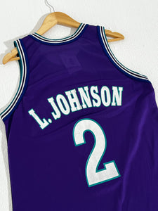 Vintage 1990's NBA Charlotte Hornets Larry Johnson Jersey Sz. L