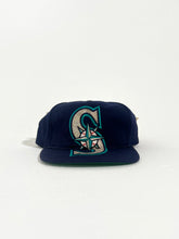 Vintage 1990's American Needle Seattle Mariners Big Logo Snapback Hat