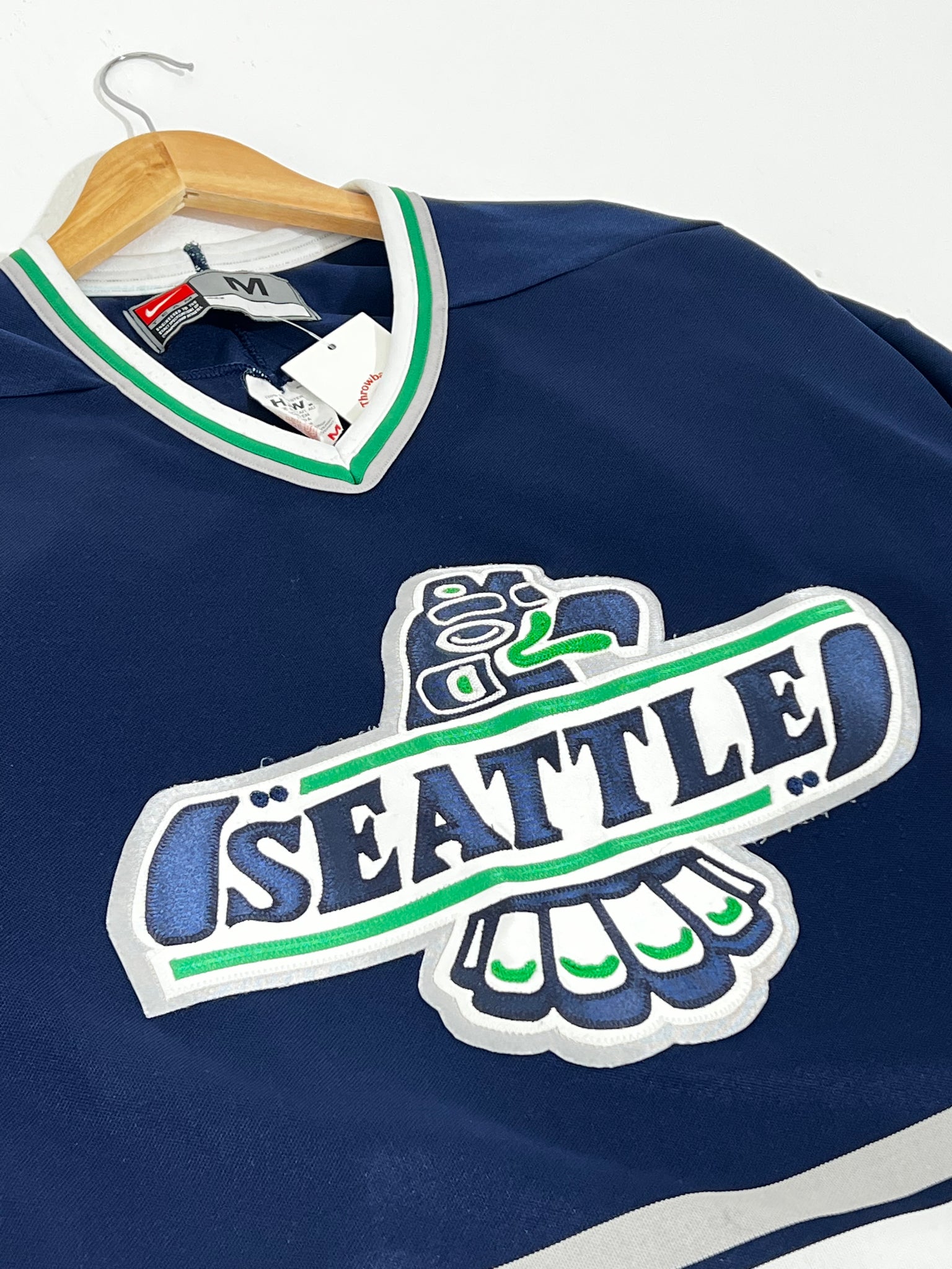 Vintage Blank Logo Athletic Seattle Seahawks Jersey