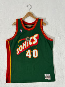 M&N Seattle Supersonics Shawn Kemp #40 Hardwood Classics Jersey Sz. XL