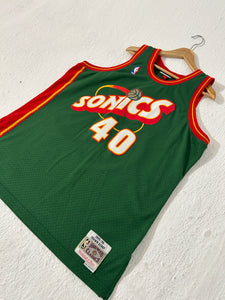 M&N Seattle Supersonics Shawn Kemp #40 Hardwood Classics Jersey Sz. XL