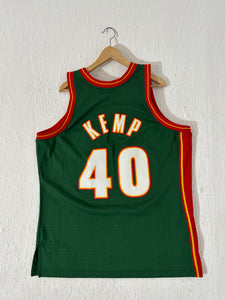 M&N Seattle Supersonics Shawn Kemp #40 Hardwood Classics Jersey Sz. XL