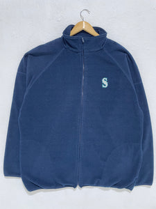 Vintage Seattle Mariners Fleece Zip Up Jacket Sz. 2XL