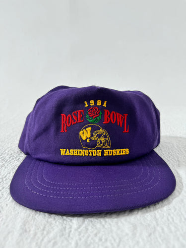 Vintage 1992 UW Huskies Rose Bowl Snapback Hat