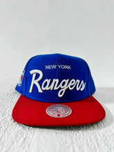 New York Rangers Retro Script Mitchell & Ness NHL Snapback Hat