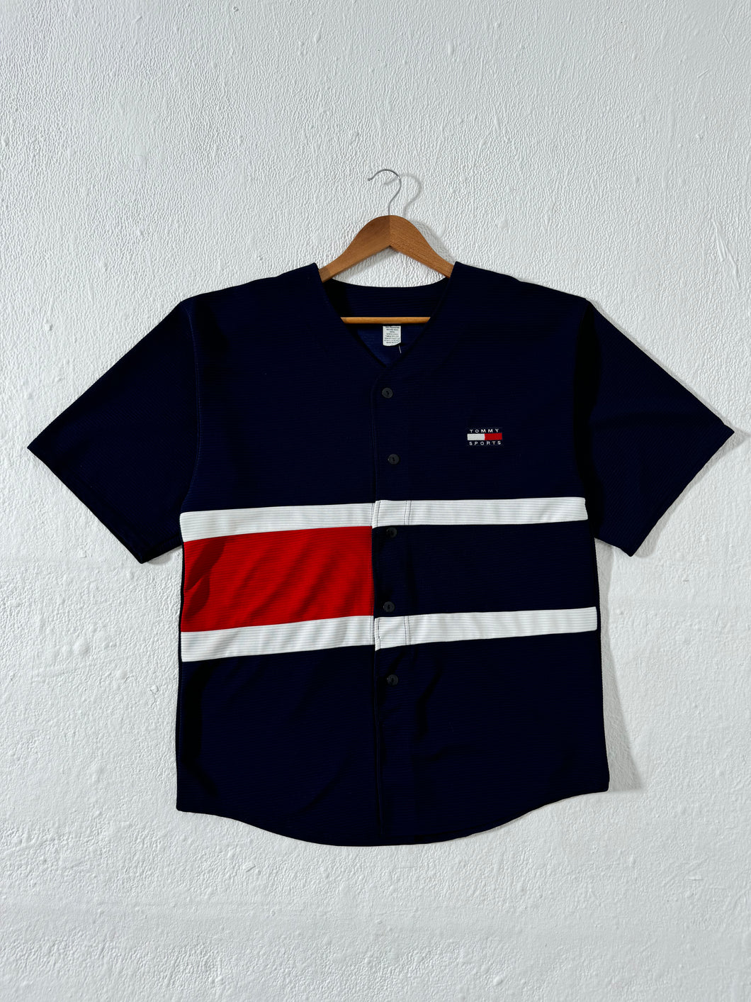 Tommy Sports Baseball Jersey DS Sz L