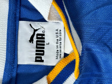 Vintage Puma Blue/Yellow Soccer Jersey Sz. L