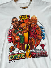 Vintage 1996 NBA Finals Seattle Sonics Vs. Chicago Bulls Pro Player T-Shirt Sz. XL