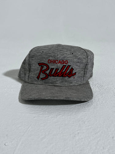 Chicago Bulls Sports Specialties Heather Gray Script snapback