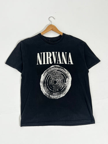 Vintage 1990's Nirvana Circle T-Shirt Sz. L