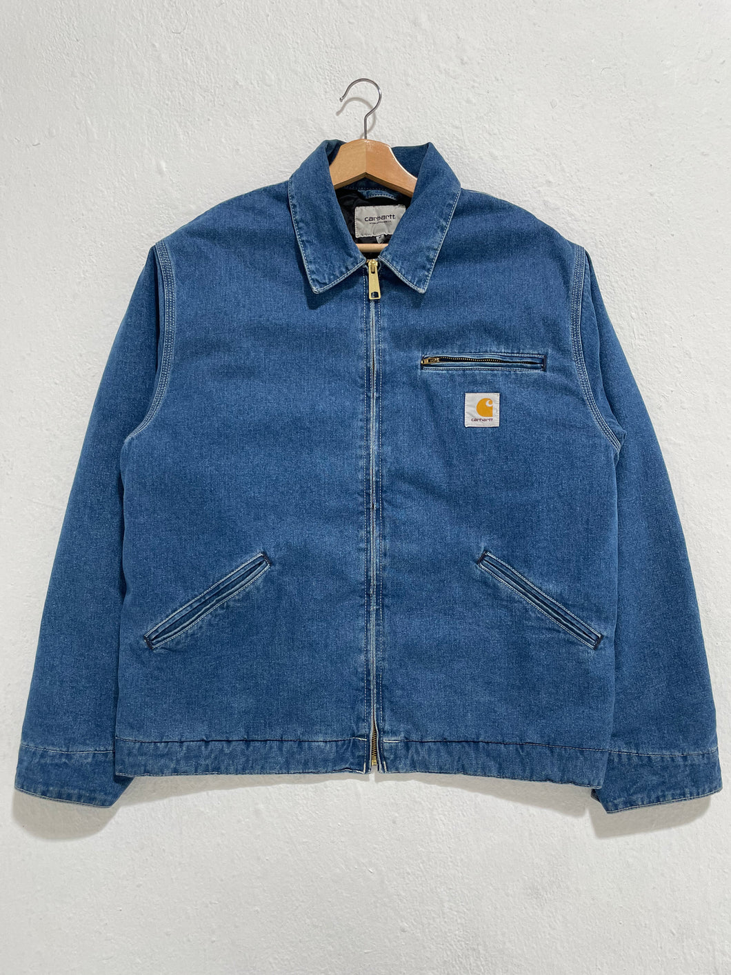 Vintage Carhartt Denim Zip Up Jacket Sz. M