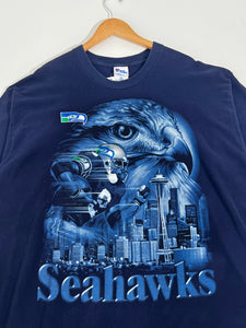 SEATTLE SEAHAWKS VINTAGE 90s LOGO 7 NFL FOOTBALL TSHIRT ADULT