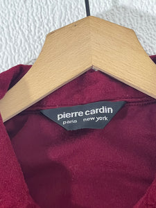 Vintage Pierre Cardin Burgundy Zip Up Jacket Sz. L