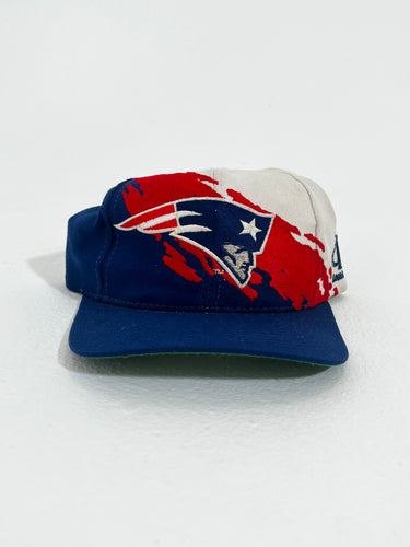 Vintage New England Patriots NFL Sports Blue Hat Cap Vtg Snapback