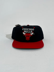Vintage 90s Chicago Bulls Hat. Black Chicago Bulls Snap Back 