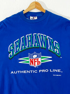 Vintage 1996 Seattle Seahawks Diamond Spike T-Shirt Sz. XL