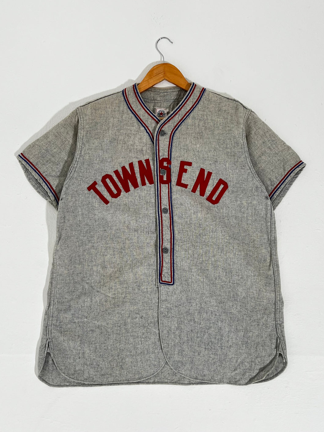 Vintage Wool Townsend Baseball Jersey Sz. L