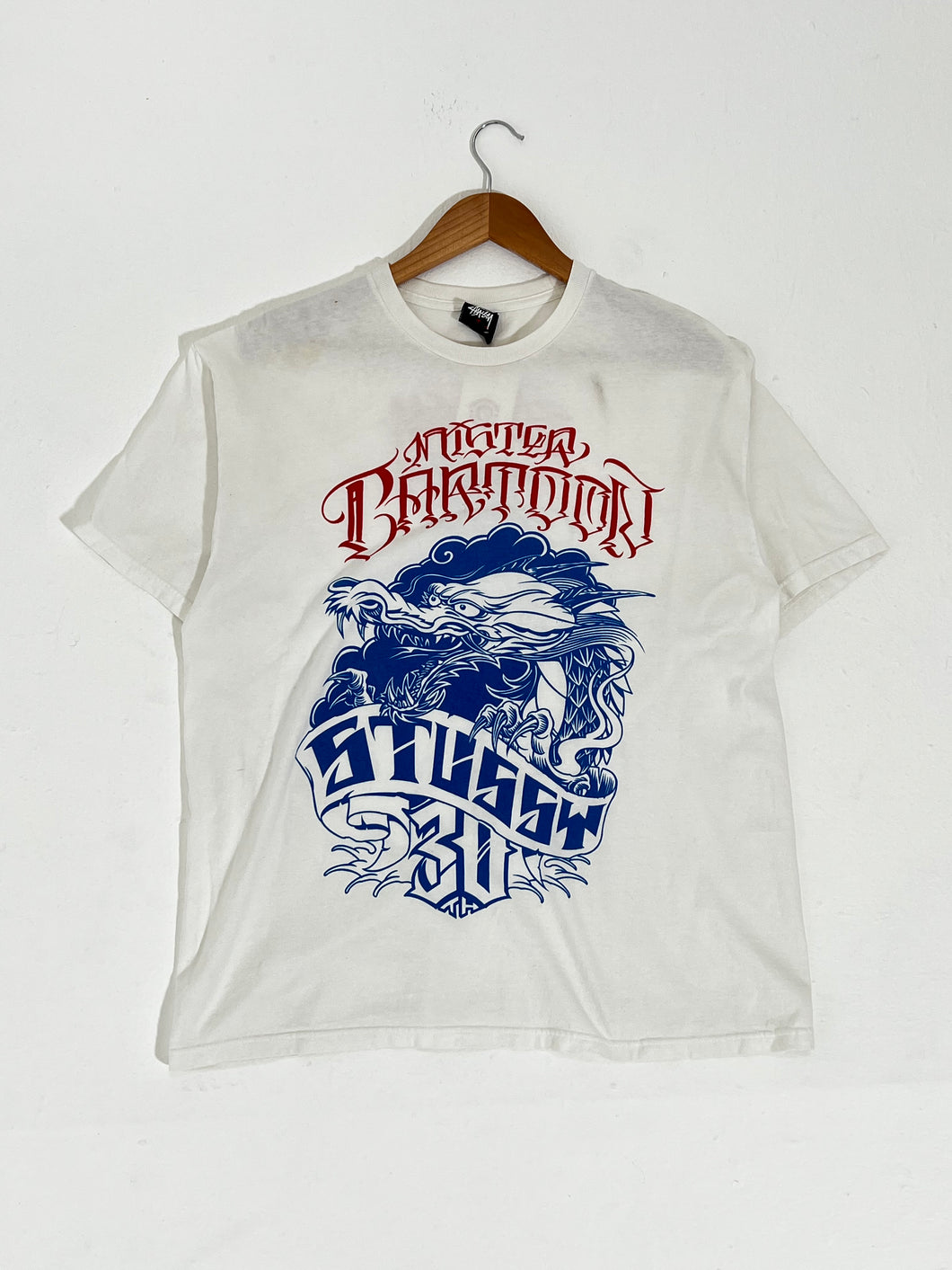 Stussy Dragon Graphic T-Shirt Sz. L