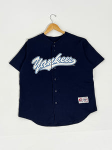 Vintage 2001 Derek Jeter New York Yankees Baseball Jersey Sz. L