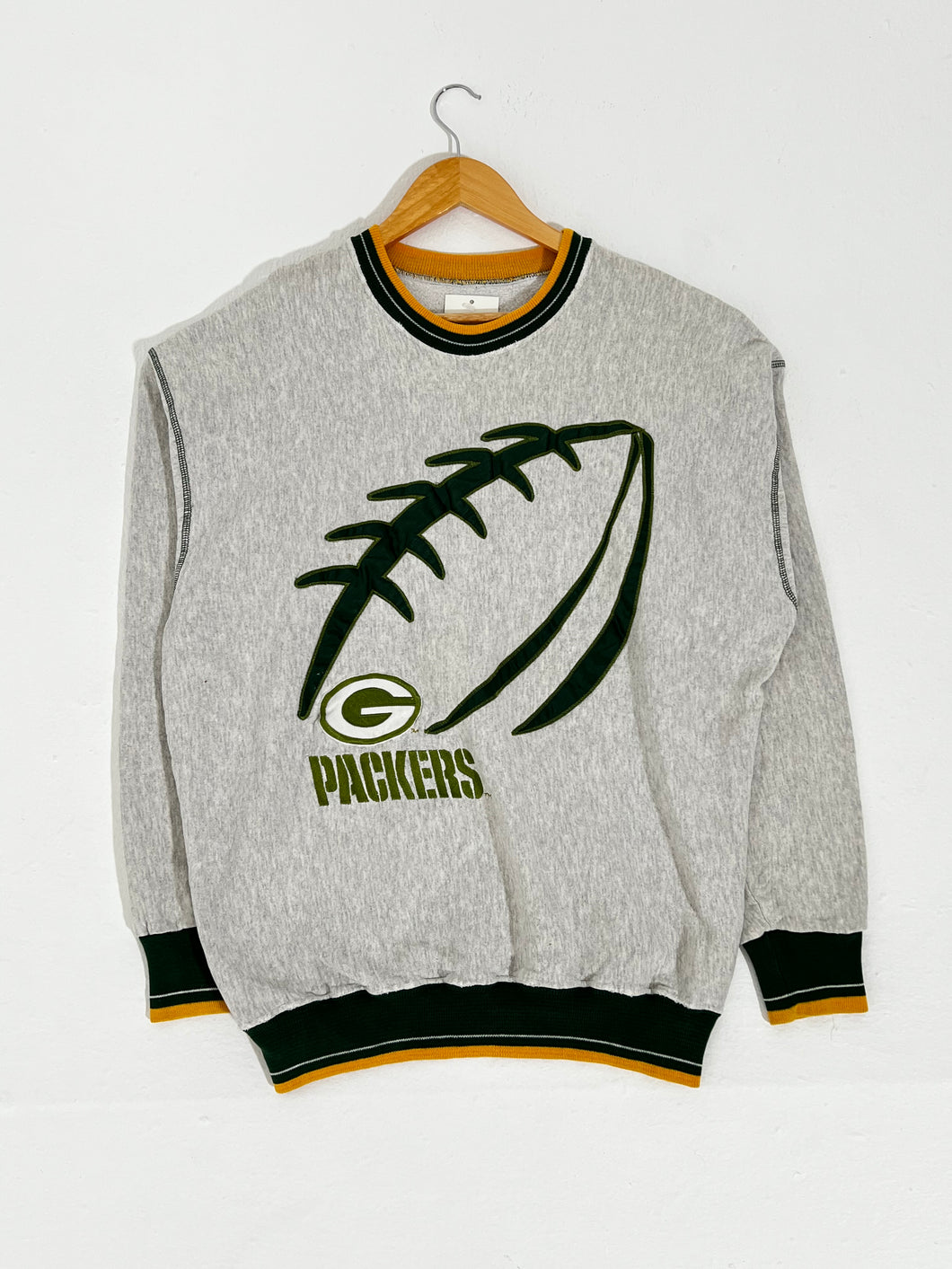 Vintage Packers Football Stitch Crewneck Sz. XL