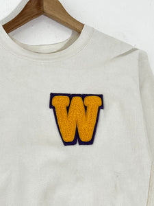 Vintage 1990's University of Washington White Crewneck Sz. XL