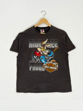 Vintage 1990's Harley Davidson "Ride Free and Proud" Looney Tunes T-Shirt Sz. XL