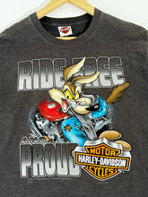 Vintage 1990's Harley Davidson "Ride Free and Proud" Looney Tunes T-Shirt Sz. XL