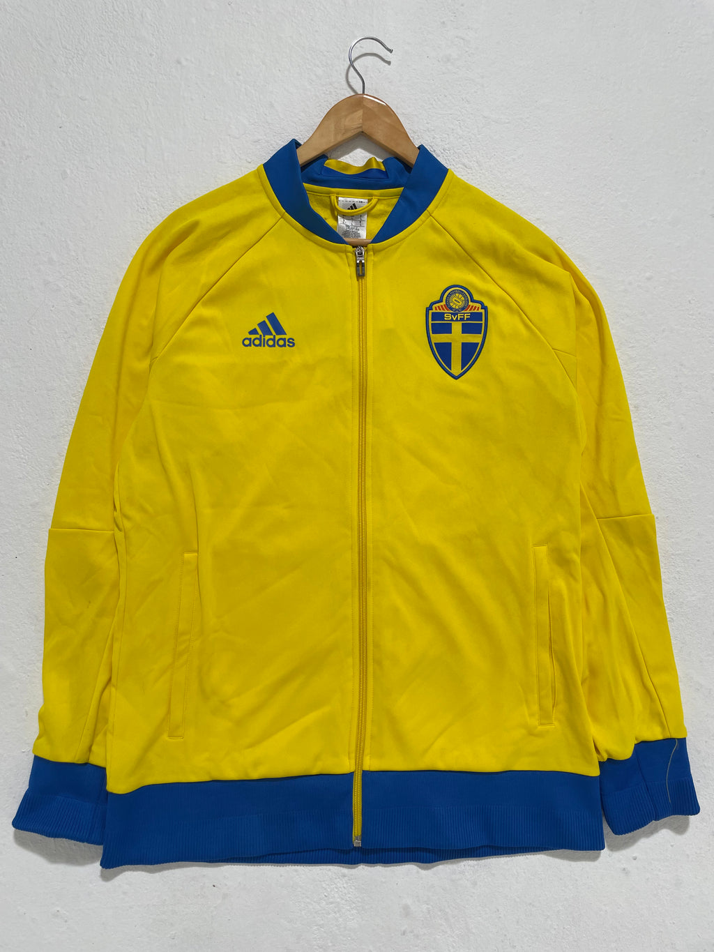 Sweden Soccer Adidas Zip Up Jacket Sz. L Sweden Soccer Adidas Zip Up Jacket Sz. L