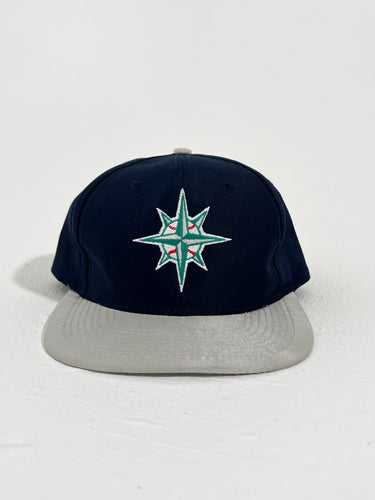 Vintage 1990's Seattle Mariners Compass Logo Snapback Hat