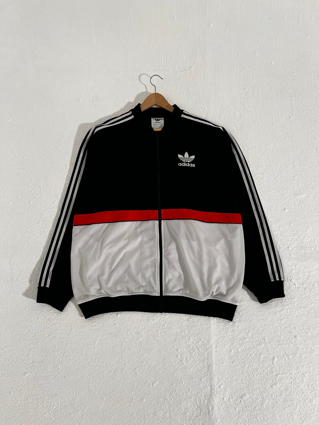 Adidas Track Jacket Blk/Orange Sz. 2XL