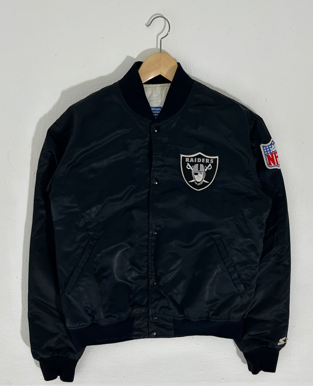 Vintage Starter - Oakland 'Raiders' Spell-Out Long Jacket 1990's Large –  Vintage Club Clothing