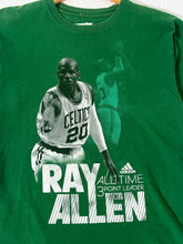 Vintage Y2K Ray Allen Boston Celtics All time 3 Point Leader Adidas T-Shirt Sz. XL