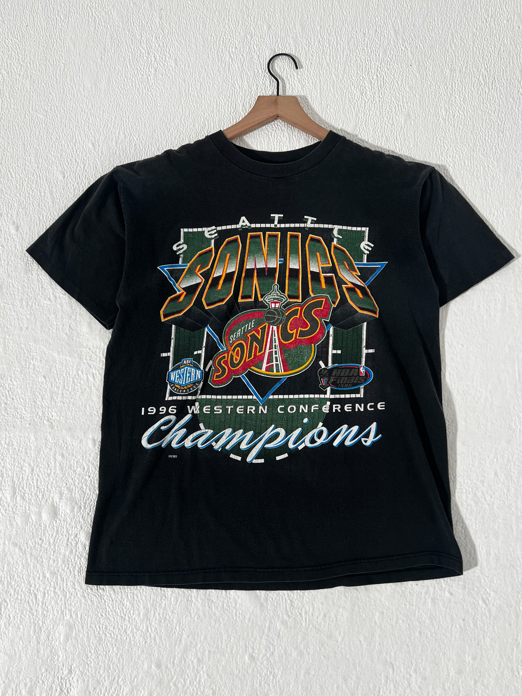 Vintage 1990's Seattle SuperSonics 1996 Western Conf. Champs T-Shirt Sz. L