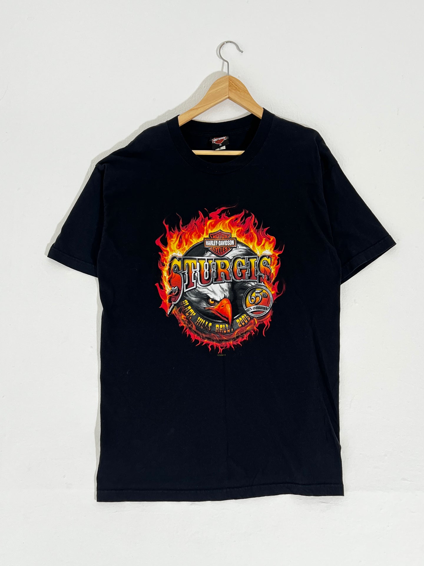Vintage Y2K Harley Davidson 65th Annual Sturgis Black Hills Rally 2005 T-Shirt Sz. XL