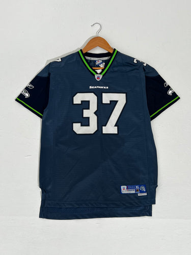 Vintage Reebok NFL Seattle Seahawks Jersey 37 Shaun Alexander Blue Size  Large