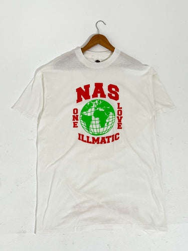 Vintage 1990's Bootleg Nas Illmatic T-Shirt Sz. XL