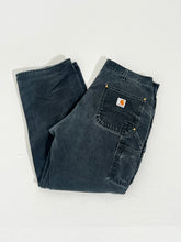 Carhartt Double-Knee Faded Black Pants Sz. 34x28