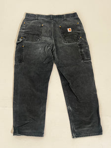 Carhartt Double-Knee Faded Black Pants Sz. 34x28