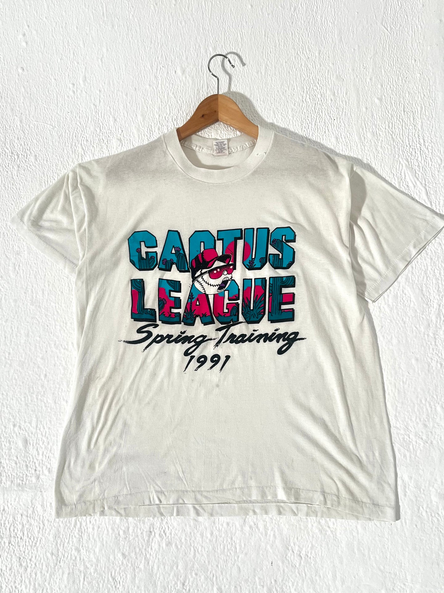 Vintage 1991 Cactus League Spring Training T-Shirt Sz. XL