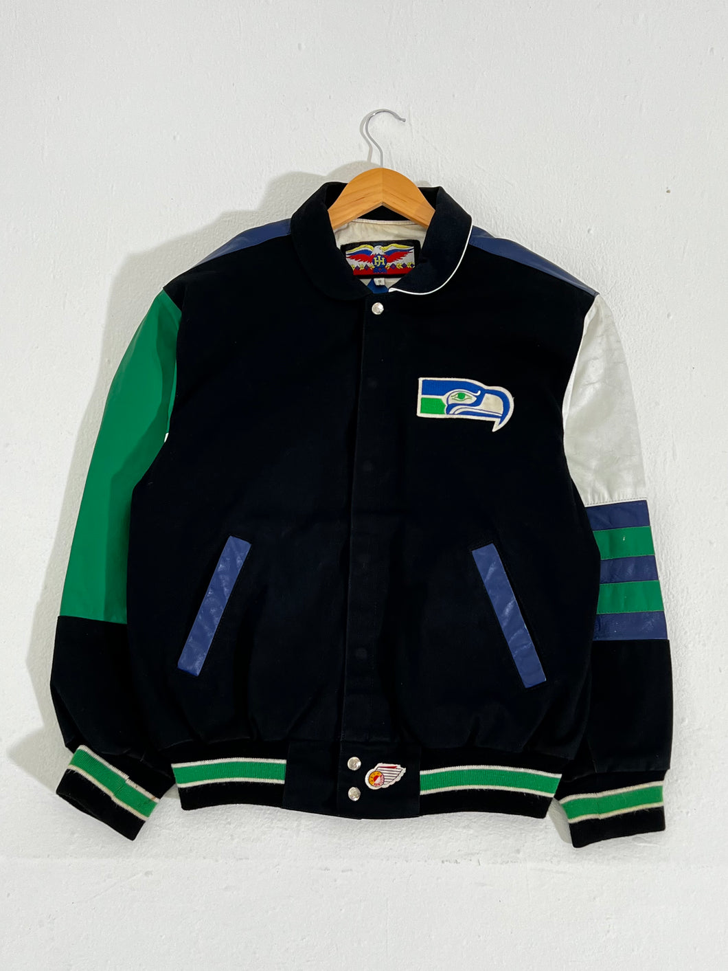 Vintage 1990's Jeff Hamilton Seattle Seahawks Jacket Sz. S