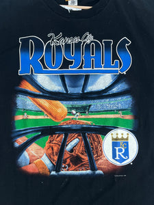 Vintage 1990's Kansas City Royals Catcher T-Shirt Sz. XL