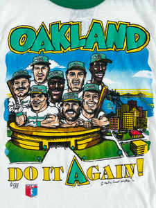 Vintage 1990's Oakland Athletics "Do it Again!" T-Shirt Sz. L