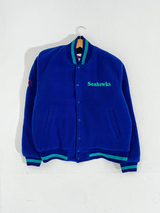 Vintage 1990's Seattle Seahawks Fleece Jacket Sz. M