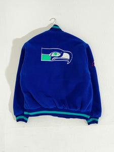 Vintage 1990's Seattle Seahawks Fleece Jacket Sz. M